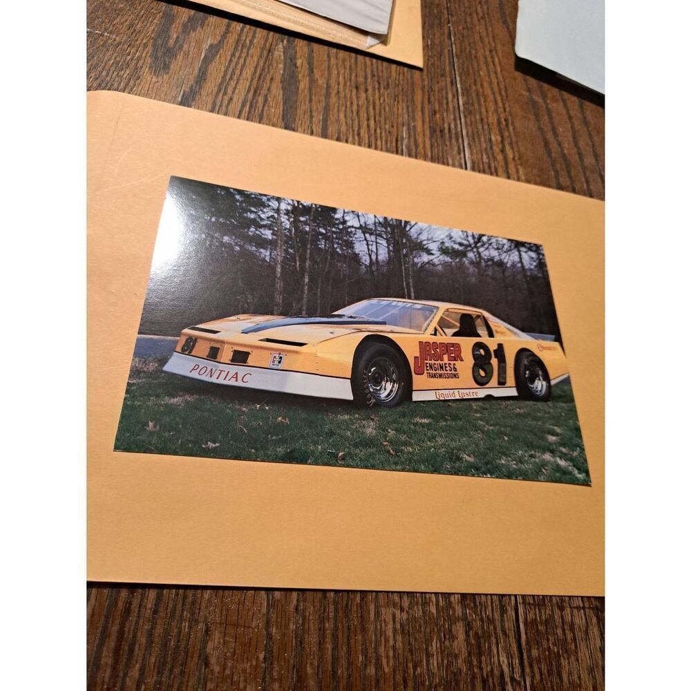 Vintage Tommy Lewis Racing #81 Jasper Pontiac Promo Card 9x6 NASCAR